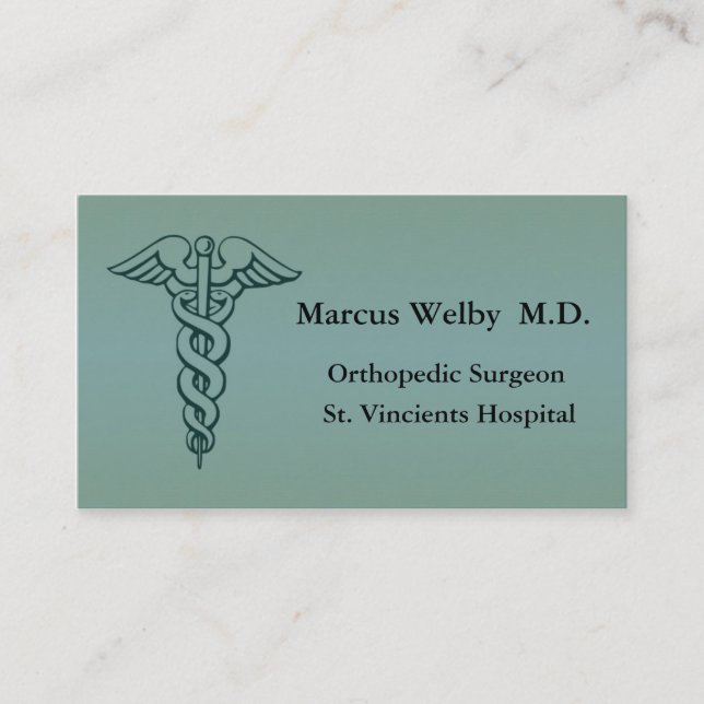 Physician Business Card (Front)