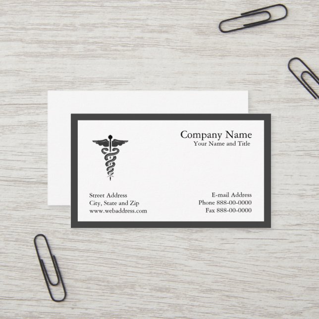 Physician Business Card (Front/Back In Situ)