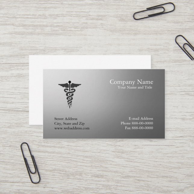 Physician Business Card (Front/Back In Situ)