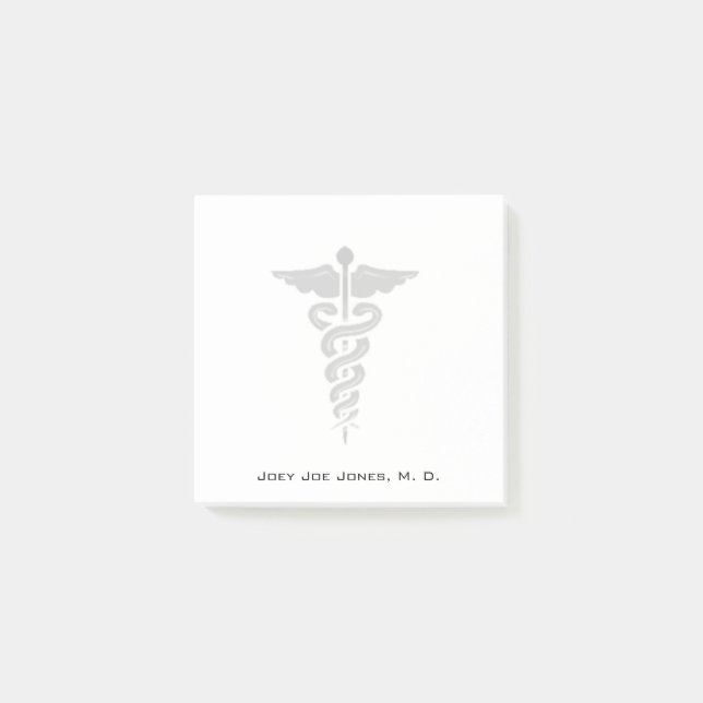 Physician Doctor Medical Symbol Post It Note (Front)