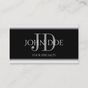 Physician Horizontal Stripe B/B Business Card