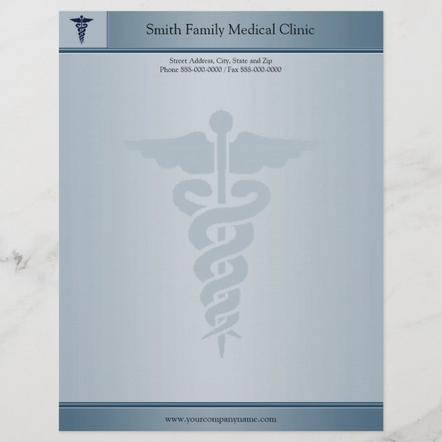 Physician Medical Doctor Letterhead (Front)