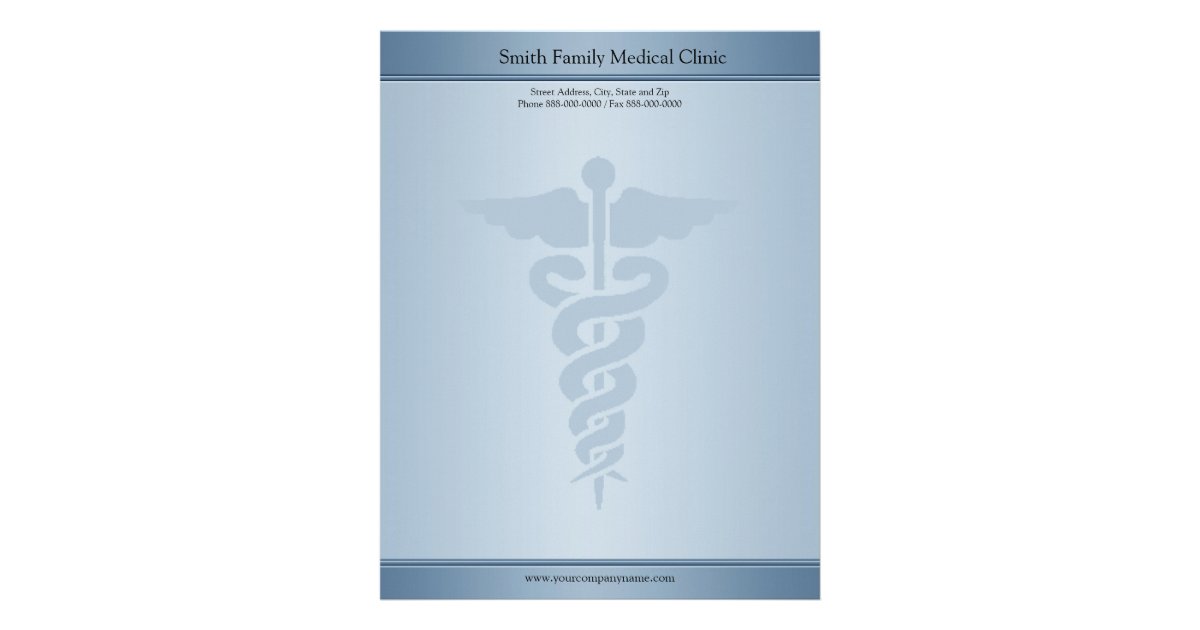 Physician Medical Doctor Letterhead | Zazzle.ca