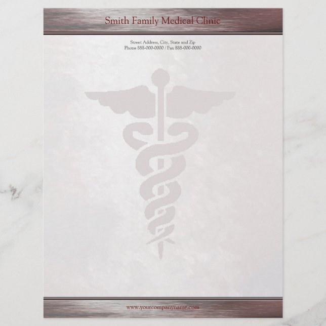 Physician Medical Doctor Letterhead (Front)