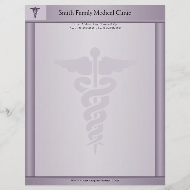 Physician Medical Doctor Letterhead (Front)
