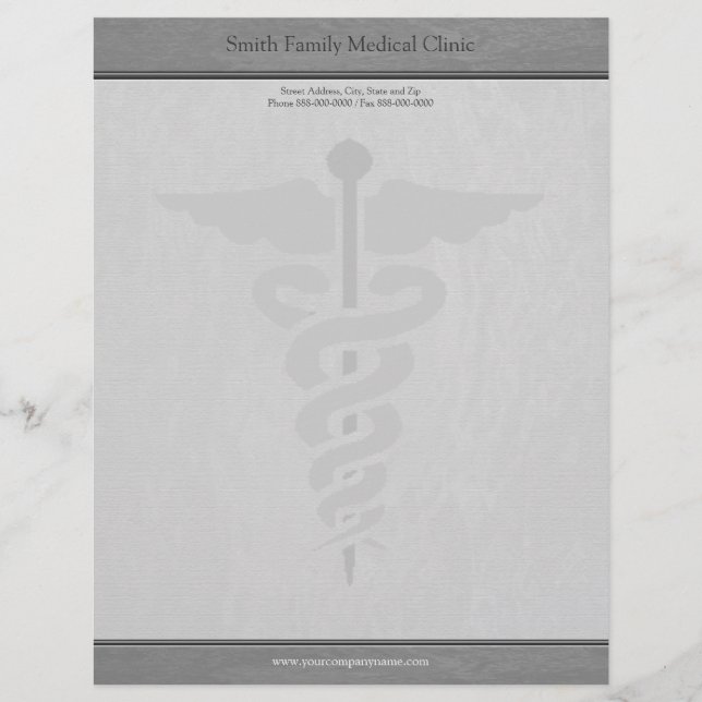 Physician Medical Doctor Letterhead (Front)