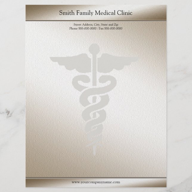 Physician Medical Doctor Letterhead (Front)