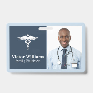 Physician Smiling Medical Health Logo Badge