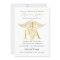 Physician's Assistant Graduation Announcement Gold