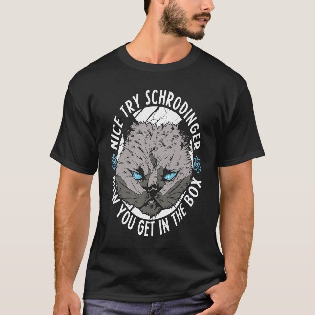 Physicist Cat Scientist  Science Quantum Physics T-Shirt (Front)