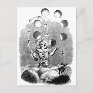 Physicist Juggling with the Planets Postcard