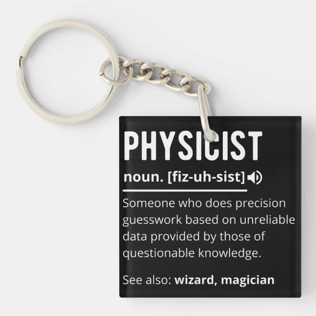 physicist keychain (Front)