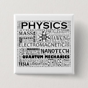 Physics 2 Inch Square Button