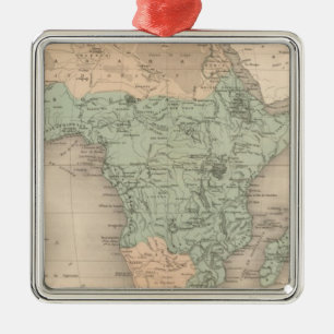 Physics Africa Metal Ornament