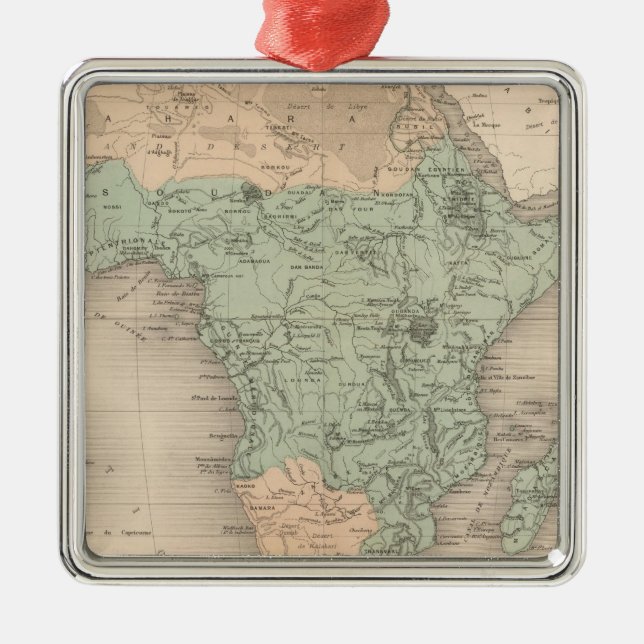 Physics Africa Metal Ornament (Front)