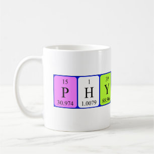 Physics and Chemistry periodic table mug