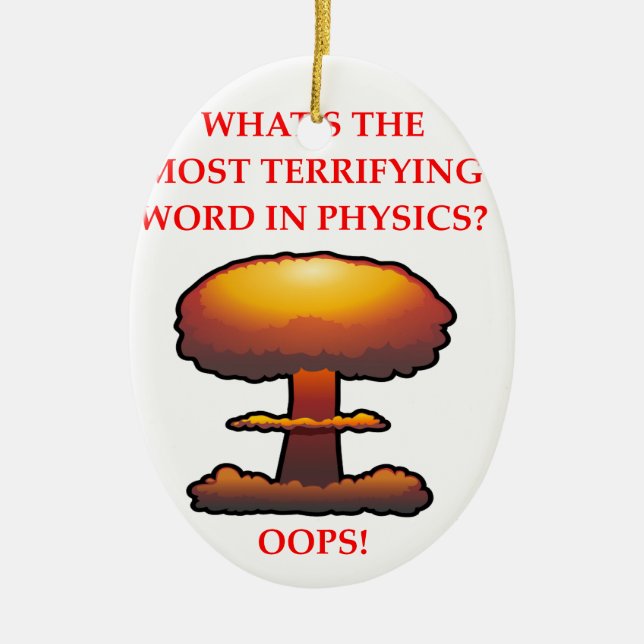 PHYSICS CERAMIC ORNAMENT (Front)