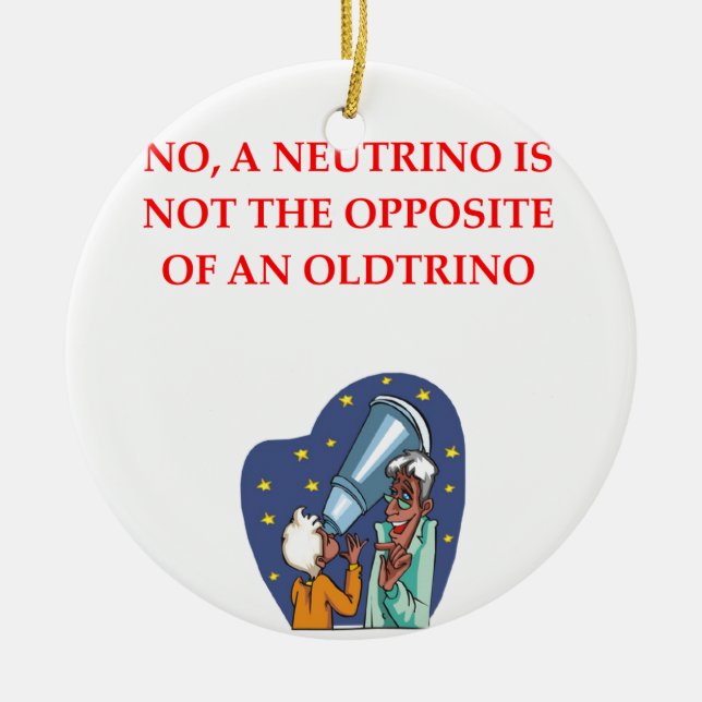 physics ceramic ornament (Front)