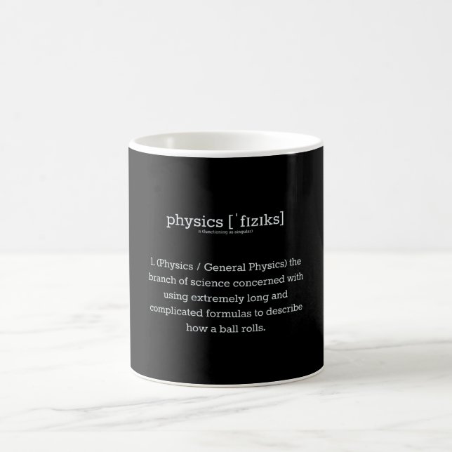 Physics Definition Coffee Mug (Center)