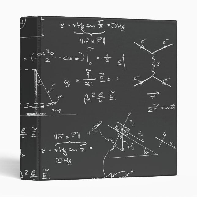 Physics diagrams and formulas binder (Front/Spine)