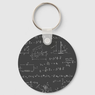 Physics diagrams and formulas keychain