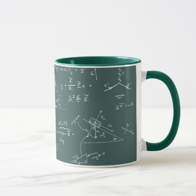 Physics diagrams and formulas mug (Right)