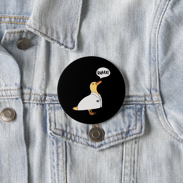 Physics Duck 3 Inch Round Button (In Situ)