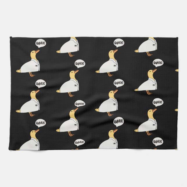 Physics Duck Kitchen Towel (Horizontal)