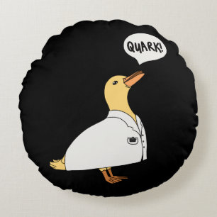 Physics Duck Round Pillow
