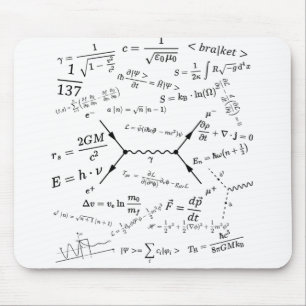 Physics equations and formulas mouse pad
