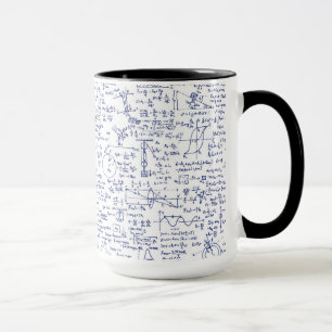 Physics Equations in Blue Pen // Mug