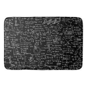 Physics Equations on Black // Bath Mat