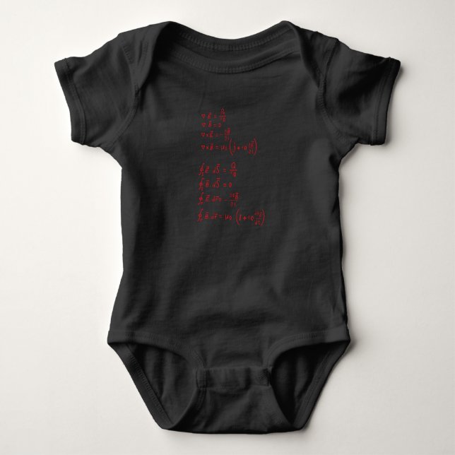 Physics Formula Baby Bodysuit (Front)