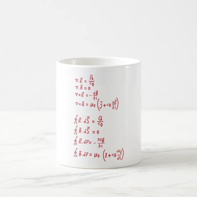 Physics Formula Coffee Mug (Center)