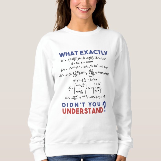 Physics formula Joke Sweatshirt (Front)