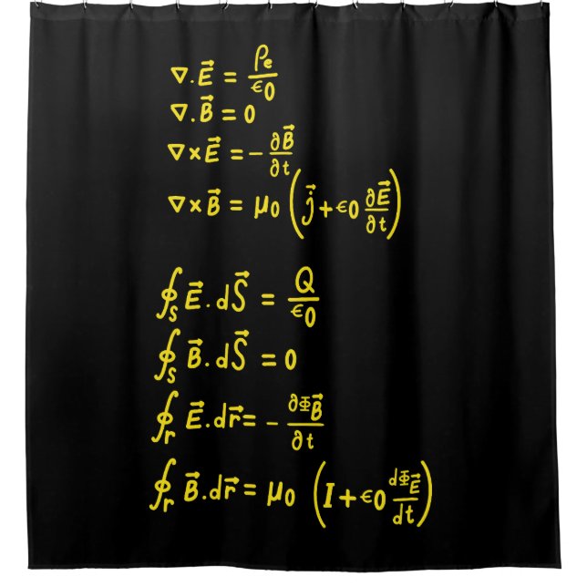 Physics Formula Square Sticker Invitation (Front)