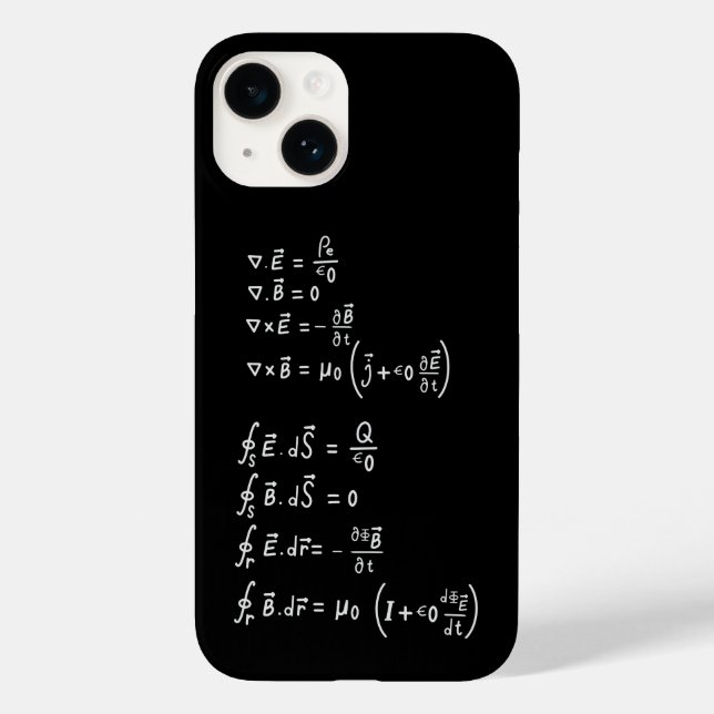 Physics Formula Square Sticker Invitation Case-Mate iPhone Case (Back)