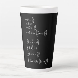 Physics Formula Square Sticker Invitation Latte Mug