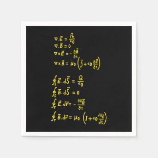 Physics Formula Square Sticker Invitation Napkin