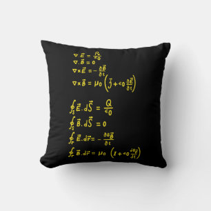 Physics Formula Square Sticker Invitation Throw Pillow