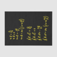 Physics Formula Square Sticker Invitation
