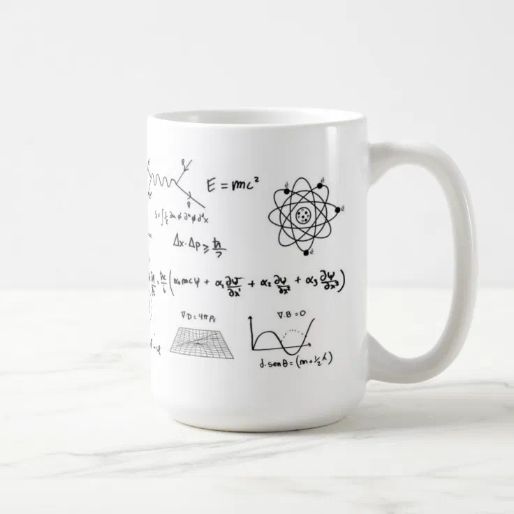 Physics Formulas Coffe Mug | Zazzle