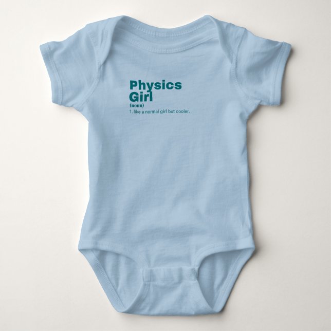 Physics Girl - Physics Baby Bodysuit (Front)