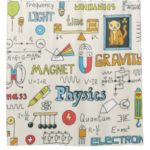 Physics. Hand drawn. Vintage illustration.