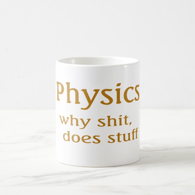 physics humour magic mug (Center)