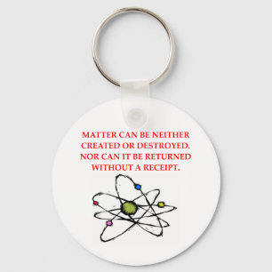 physics joke keychain
