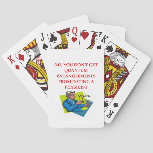 physics joke playing cards (Back)