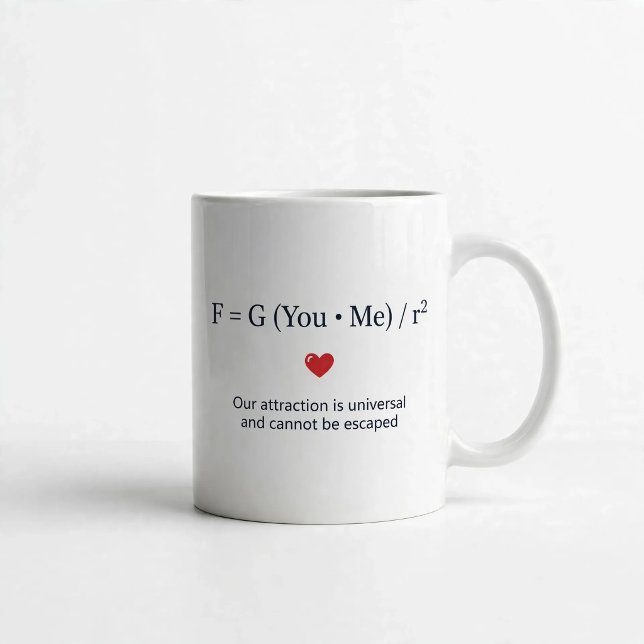 Physics Lover Gift Universal Attraction Mug (Creator Uploaded)