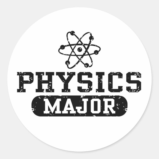 Physics Major Classic Round Sticker (Front)