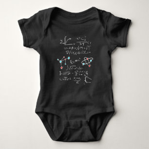 Physics Math Formula Teacher Student Atoms and Mol Baby Bodysuit